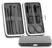 lskdnrufh Nail Clipper Set Stainless Steel Nail Scissors Set Household Men and Women Special Nail Clippers Manicure Beauty Tools 8 Piece Portable Household Manicure Set(Grey)