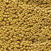 Miyuki Seed Beads 8/0 Opaque Matte Mustard 8-1233 Yellow Glass 22g Size 8