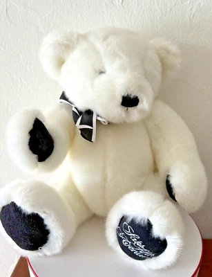 Saks Fifth Avenue Jack the Bear Teddy Bear White Plush Toy 16" Tall #4048107