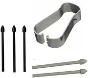 5 PCS Touch Stylus S Pen Replacement Refill Tips Nibs for Samsung Galaxy Tab S7/ S7+ (4G/5G) Tab S6/ S6 5G/ S6 Lite Black Gray with Removal Tweezer