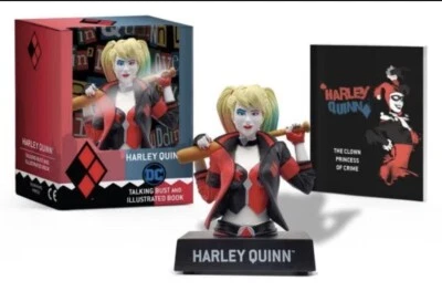 RP Minis Ser.: Harley Quinn Talking Figure and Illustrated Book by Steve...