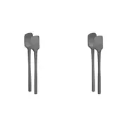 4pc Tovolo Flex-Core All Silicone Nylon Mini Spatula/Spoonula Utensil CHRCL