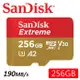 SanDisk 256GB 190MB/s Extreme microSDXC U3 V30 A2 記憶卡