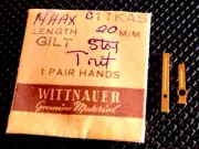 rare WITTNAUER C11KAS watch hands Gilt Tritium 20mm part #14HAX