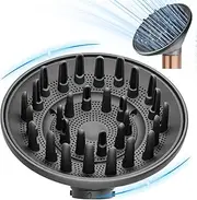 ZEPHBLOW Large Hair Diffuser Attachment for Dyson Airwrap, Upgraded 6-Inch Diffuser Nozzle Compatible with Airwrap Styler, Curl-Defining Attachment for Wavy Curly Coil Hair, Grey