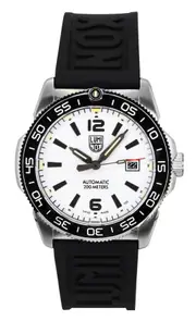 Luminox Pacific Diver Swiss Made 26 Jewels Automatic XS.3101.H Mens Watch Midnight Mariner Rubber Strap White Dial 200M