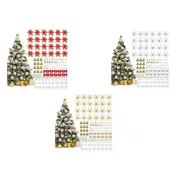 Christmas Tree Decorations 120Pcs Flowers Artificial Seasonal Decorations