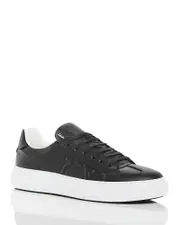 Salvatore Ferragamo Men's Borg Gancini Leather & Suede Sneakers