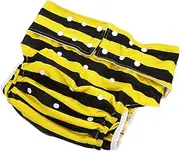 Leakproof Adult Diaper for Elderly Men Women Reusable 3 Rows Snap Buttons Absorbent Gentle Incontinence Protection
