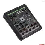 6 通道音頻混音器 48V 幻象電源 OTG 調音台 USB MP3 播放器,帶錄音音響控制台,適用於家庭影院電腦音頻接