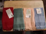 4 Cross Stitch Fingertip Towels.