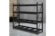 Giantz 2Mx2M Garage Shelving Warehouse Rack Pallet Racking Storage Shelve Black