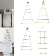 Christmas Tree Wall Hanging Branch Ladder Chic Jute String for Holiday