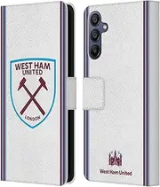 Head Case Designs Officially Licensed West Ham United FC Away 2019/20 Crest Kit Leather Book Wallet Case Cover Compatible with Samsung Galaxy A15