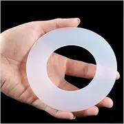 O Rings，Silicone o-Rings， 10pcs White Silicon O Rings Seal Washers Sealing Ring Silicone Rubber Flat Gaskets, for Home Improvement tri clamp Silicone Gasket Accessories(DN200 219x268x3)