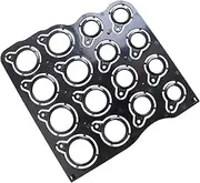 [Tadill] Ring Sizer Measuring Tool Finger Size Gauge Reusable Ring Sizing, with Diameter Ring Measuring Template for Business Home