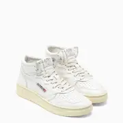 [AUTRY] White Leather High-top Sneakers 35 IT White