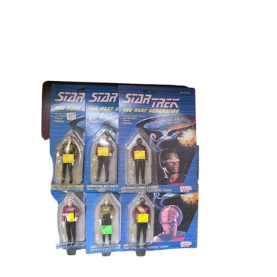 1988 Galoob Star Trek TNG Action Figures 3.75 Inch Vintage Sealed