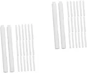 Operitacx 2sets Water-based Chalk Markers Erasable White Paint Pens Fine Tip for Chalkboard Windows Signs 20pcs*2