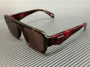 PRADA PR A05S 17N90B Tortoise Brown Mirror Men's 53 mm Sunglasses