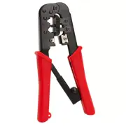 Ratchet Crimping Tool for RJ45 RJ11 RJ12 Plugs Cat5e Cat6 Cable Cutter Stripper