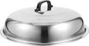 MAGICLULU Stainless Steel Universal Lid for Pots Pans and Skillets Frying Pan Cover 42cm Cast Iron Skillet Lid Replacement Wok Lid Cookware Lids with Knob