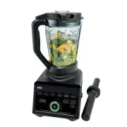 10-Speed Power Blender Countertop Stainless Steel Blade with Auto Clean Function