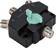 domoi 1 PCS CO-301 Wideband Coax Switch 3 Port Antenna Repeater Heavy Duty M-J Manual Aerial Short-Wave Base Adapter for Diamond