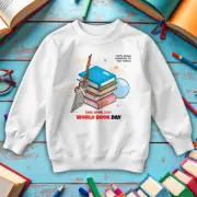 Boys Girls Books World Book Day Sweatshirts Jumper Costume Outfits Apparel 6#WBD