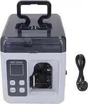 Automaticbanknote Bundling Machine, 60w Automatic Money Bill Strapping, 40 Times/Min Paper Money Currency Desktop Bundle Machine with LCD Screen, for Finance, Cashier