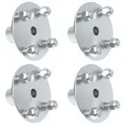 (4) 4" x 4" Live Axle Hub 1" to 3/4" Step-Down for Go Kart Cart ATV Quad Trailer