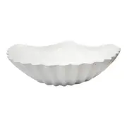 LVD Decorative Scallop 35cm Trinket Bowl Large - White