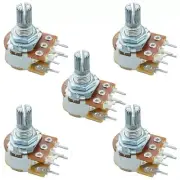 5 x 10K Logarithmic 16mm Potentiometer Pot W/Switch