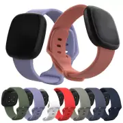 For Fitbit Versa 3/4/Sense Silicone Strap Wristband Replacement Watch Band Sport