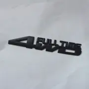 1x Matte Black 4WD FULL TIME Metal Emblem Decal Badge Sticker Engine Car Edition