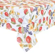 J.Elliot Home Pomegranate 150x250cm Cotton Tablecloth - White