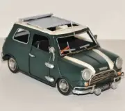 New 8.5" European Finery Mini Cooper S Diecast Model Toy Car 1:18 Green