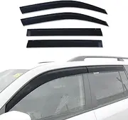 AUSGO Weathershields Compatible with Toyota Landcruiser 200 Land Cruiser 200 LC200 2007-2021, Injection Weather Shields Window Visors Wind Deflectors Sun Rain Guard 4PCS Set