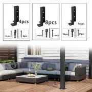Post Base Bracket Rust Resistant Hardware Fastener Premium Railing Bracket