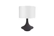 Symphony Curvy Modern Ceramic Table Lamp Light Large Black
