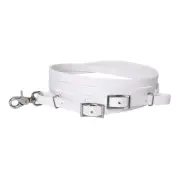 29HS Hilason Western Horse Rein Biothane Leather White