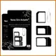 【Love Shop】送退卡針+Micro SIM Nano Sim 還原卡套/小卡轉大卡 / SIM 卡套/ SIM