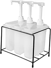 Generic Condiment Pumping Station Condiment Railway Condiment Center for Gas Stations, Restaurants and Fast Food, 1L 3 Bottle