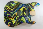 Multicolor HSH Hardtail guitar body - fits Fender Strat Stratocaster necks J1079