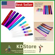 Salon-Style Czech Glass Nail File Set, 180/240 Grits, 5-Pack with Hardcases