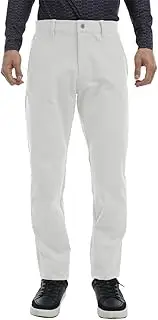 [Admiral] Golf ADMA457 Men's High Tension Fleece-Lined Tapered Pants, White, L