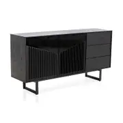 Modern Furniture MONTANA Sideboard Buffet 160cm - Black Ash