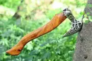Hand Forged Real Ragnar Norse Viking Axe Hatchet Splitting Axe With Sheath Xmas