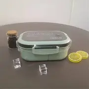 Bento Box Lunch Box,Portable Lunch Box 2 Tier Mesh Office Workers Bento Box with Fork and Spoon Microwave Lunch Box (Color : B, Size : As The Picture Shows) (Color : B, Size : As The Picture Shows)