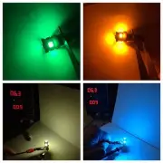 (50) BAYONET 6.3V LED LAMPS / #44 #47 #1847 #1866 #1888 COLOR CHOICE ! BULBS